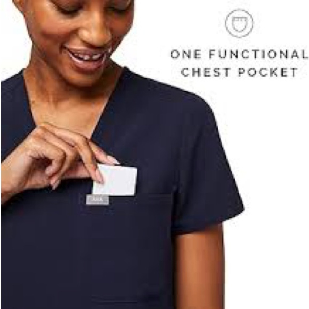 One pocket FIGS scrub top